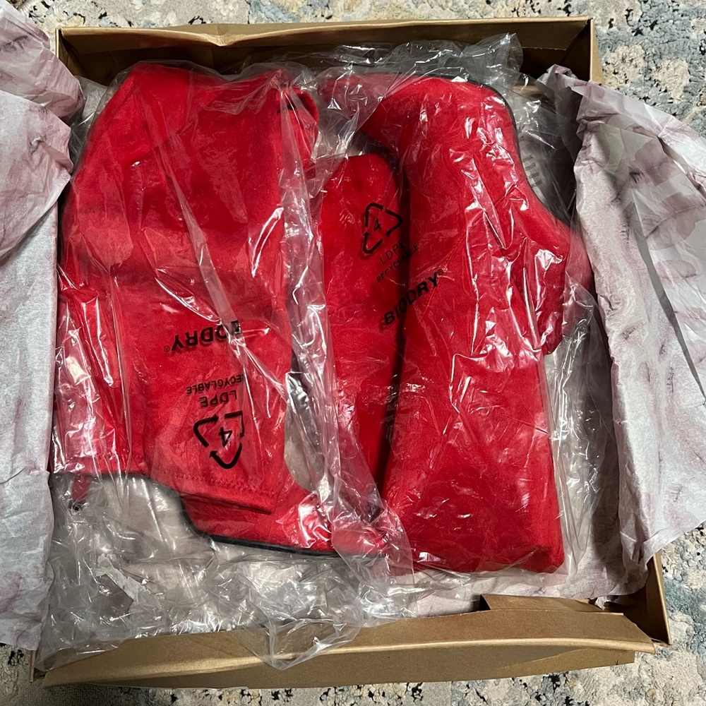 Jessica Simpson- RED Suede Stiletto Boots